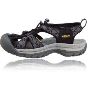 KEEN Waterproof Sandals Women's Ravine H2 Gray Black Sport Hiking Sandal Shoes 7